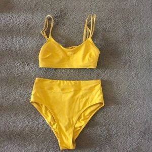Yellow H&M Highwaisted Bikini